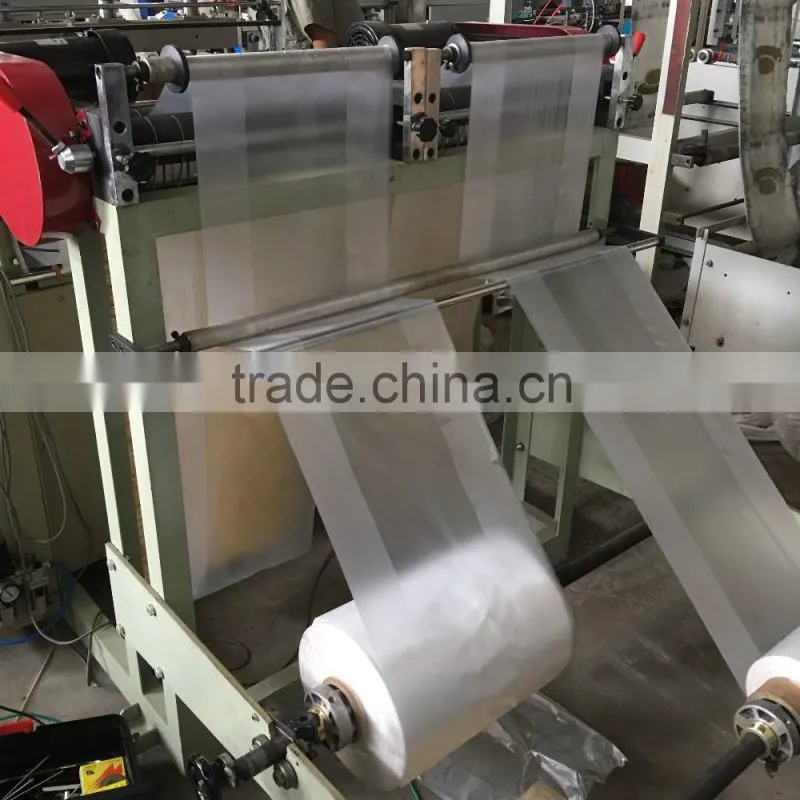 Automatic 800model Vest bag making machine of Hot sealing hot cutting type