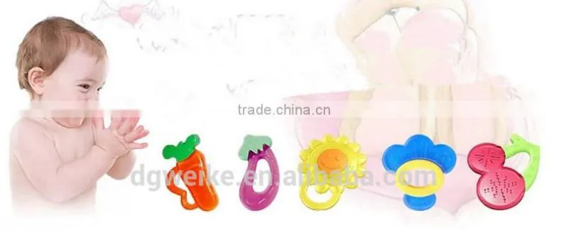 Custom Silicone gel Toy Baby Teething Ring