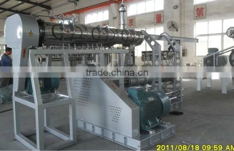 High capacity twin-screw dry animals feed food extruder machinery