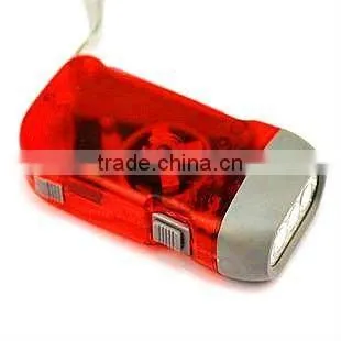 hand pressure flashlight three lamp LED light mini