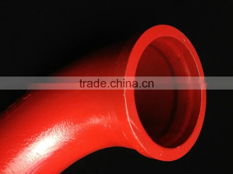 Long Term Service OEM Production Putzmeister DN125 5" Concrete Pump Hardened Steel Pipe Bend