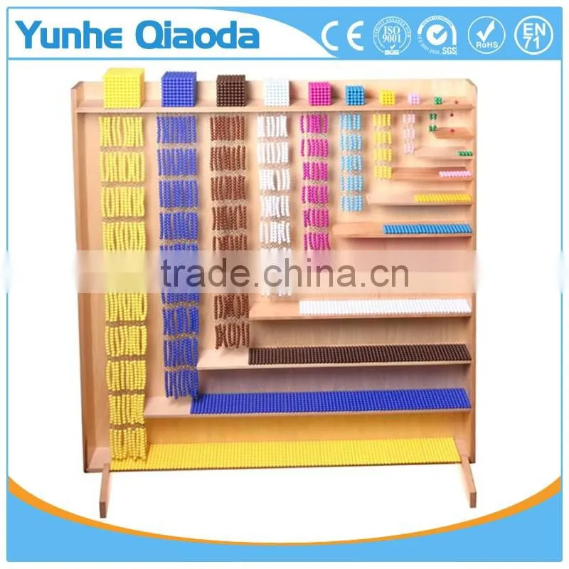 Preschool teaching aids math montessori material beads and frame