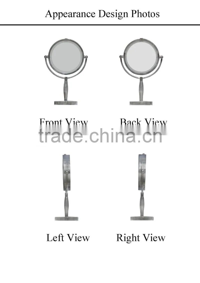 Double Sided Tabletop Magnification LED Makeup Mirror