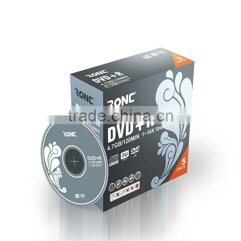 16X 4.7GB Blank DVD R with 5.2mm/10.4mm Jewel case hot display