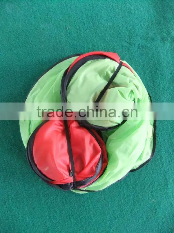 2016 New design Arrive T Style Cat Tunnel Pet Toy Wholesale Candy Color Polytser cat tunnel