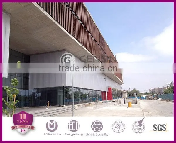 Brown Four Walls Polycarbonate Sheet with Clips 600mm