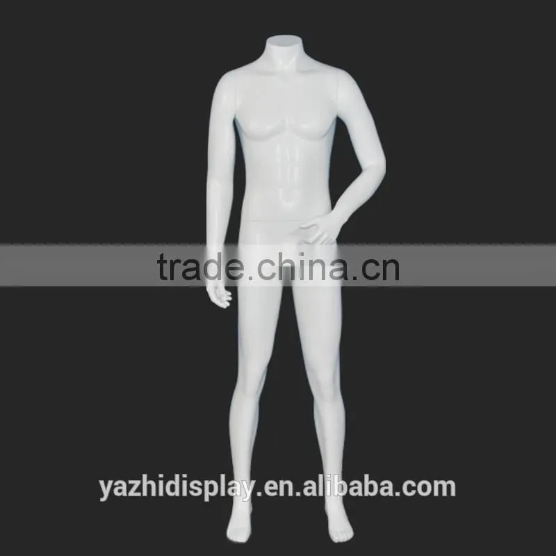 China Factory Fashion Fiberglass Male Mannequins Without Head
