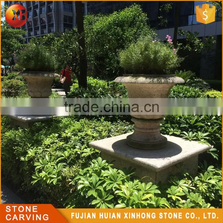 garden stone planter pots,large stone garden pots