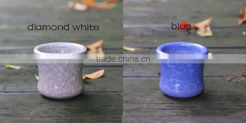 Whosale various colours smail decoration ceramic flower pots with hole for succulent plant