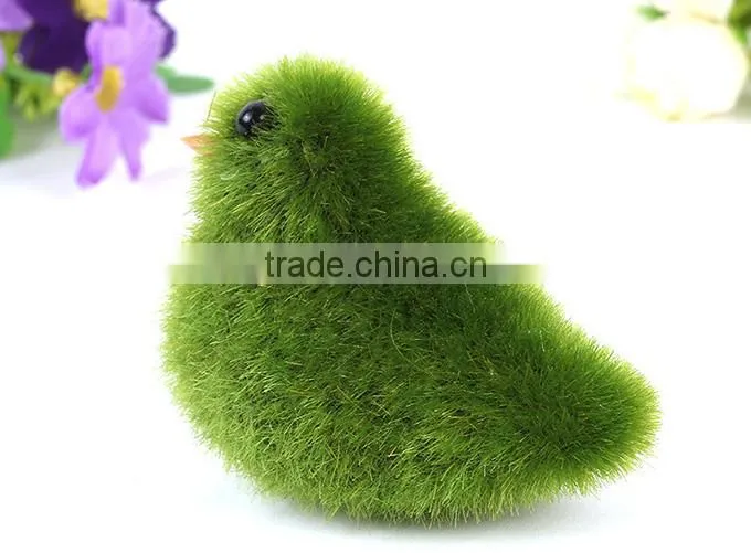 Artificial small lovely flocking chickens creative potted decorations