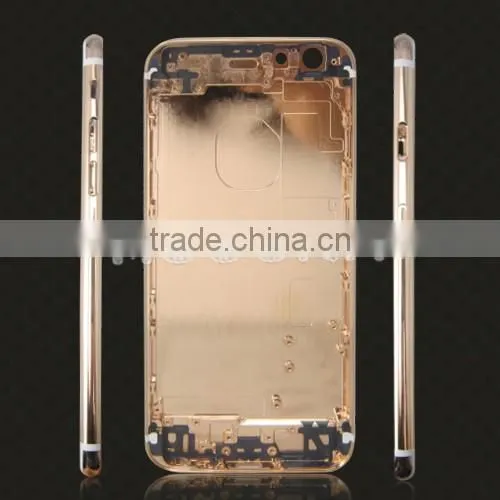 Original back case housing for iPhone 6s plus 5.5 inch wholesale,for iphone 6s plus gold case
