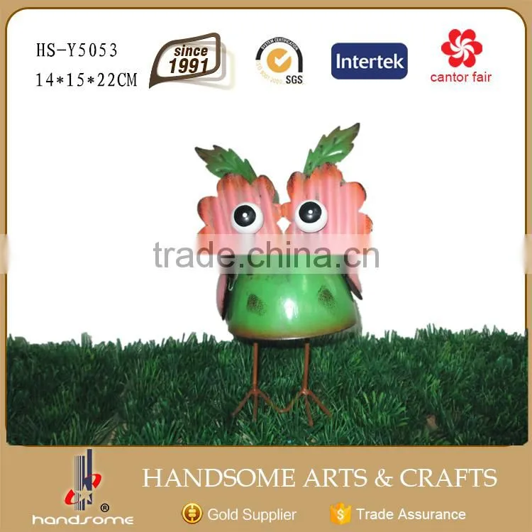 22CM Funny Dancing Bird Figurine Small Metal Letters for Crafts
