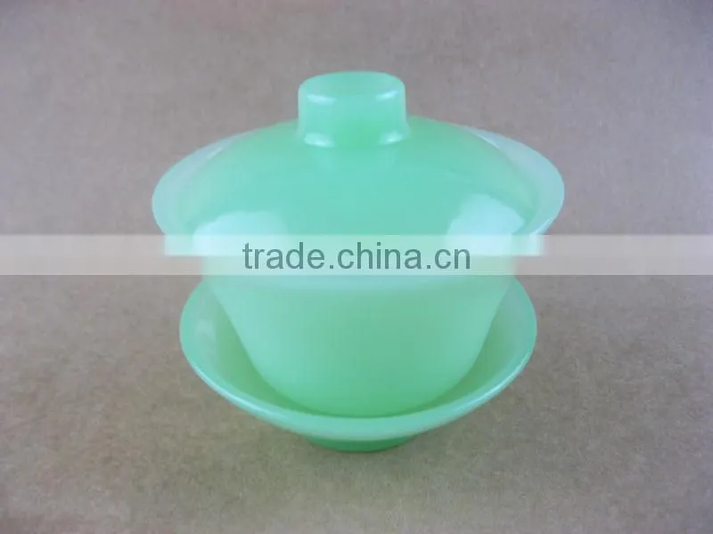 Jade expected of the glass cup glass cup with saucer , tableware , glass tea cup , glassware