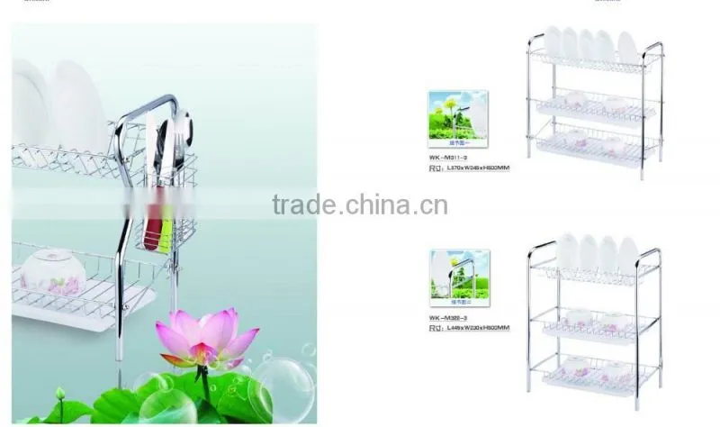 kitchen 2 tiers utensil drying rack
