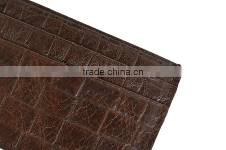 Top grain leather in top quality leather card holder 5-slot credit card holder for business