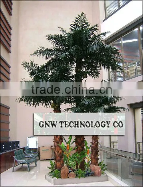 APM027 GNW Fake Palm Tree for Sale 16ft High for hotel decoration indoor use