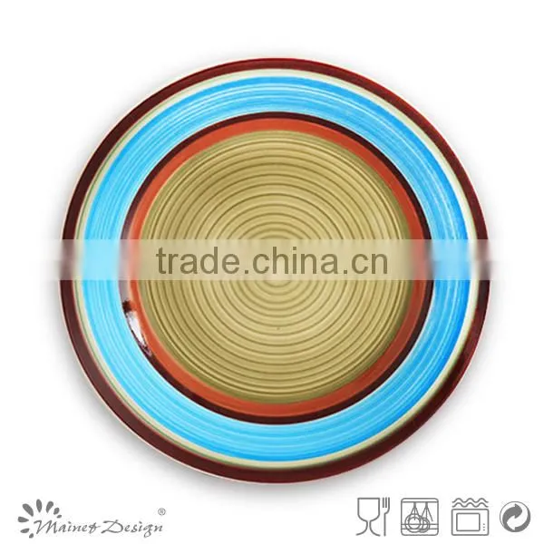 cheap stoneware dinnerware set handpainting service for 4 persons