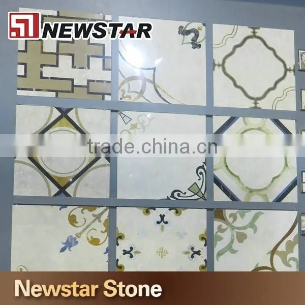 Nerwstar natural marble waterjet mosaic pattern