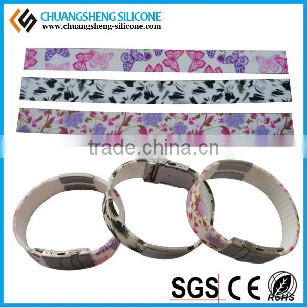 Hot selling silicone emergency alert qr code id bracelet with factory price