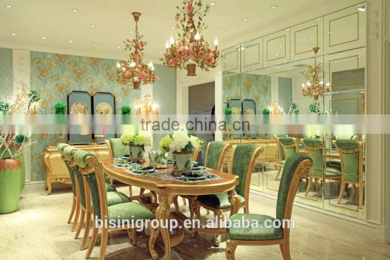 Royal Exquisite European Louis Designed Banquet Long Dining Table with Beautiful Dining Chair BF12-04204a