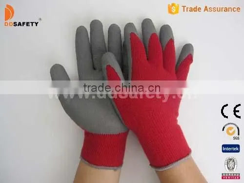 DDSAFETY Hot Sale Knitted Cotton Gloves With Latex Coating Safety Gloves From Ddsafety