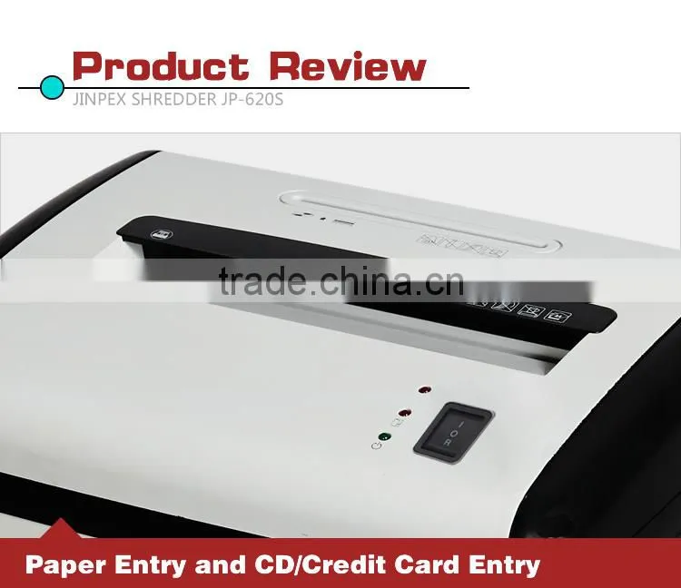 JP-620S economic paper shredder office machinery with small apperance white anc black color