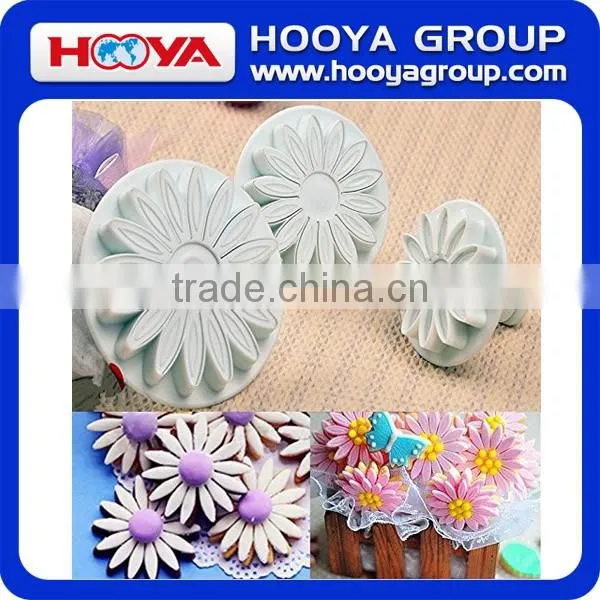 3 Pcs Veined Butterfly Cake Mold Sugarcraft Fondant Cookie Plunger Cutters Decorating Kit
