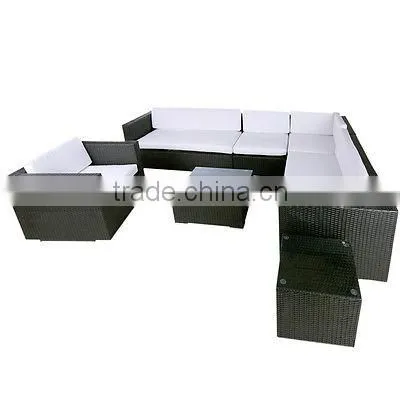 Outdoor Patio Rattan Wicker Sofa Sectional Set Deep Seating Group with Cushion