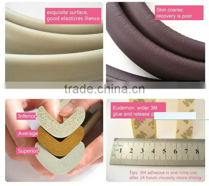 foaming rubber table edge guard desk edge guard