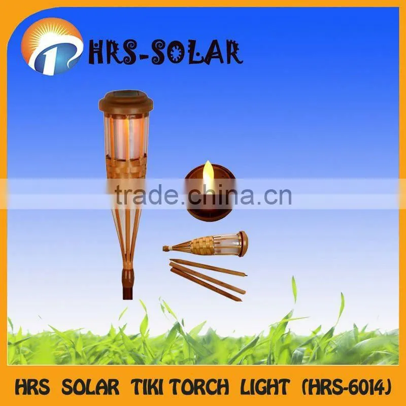 2014 hot selling solar garden outdoor light ,solar bamboo light ,solar tiki torch light