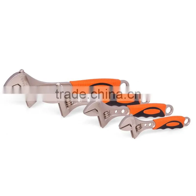 High quality adjustable wrenches tool with rubber handle