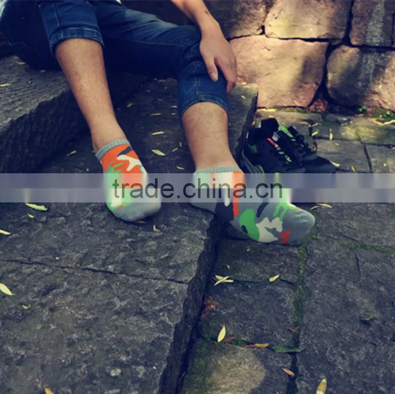 Top Sale Men's Boat Socks Camouflage Socks Customized Fashion Socks