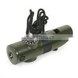 7 in 1 whistle compass with multifunction for survival