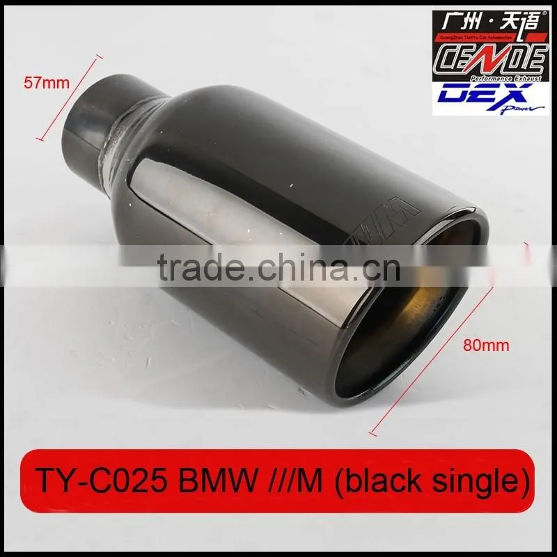 auto tuning ss304 exhaust tips laser M polish for bmw
