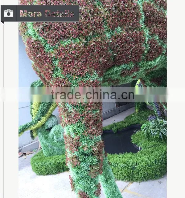 Artificial real looking grass animal topiary for garden landscaping ornament decoration