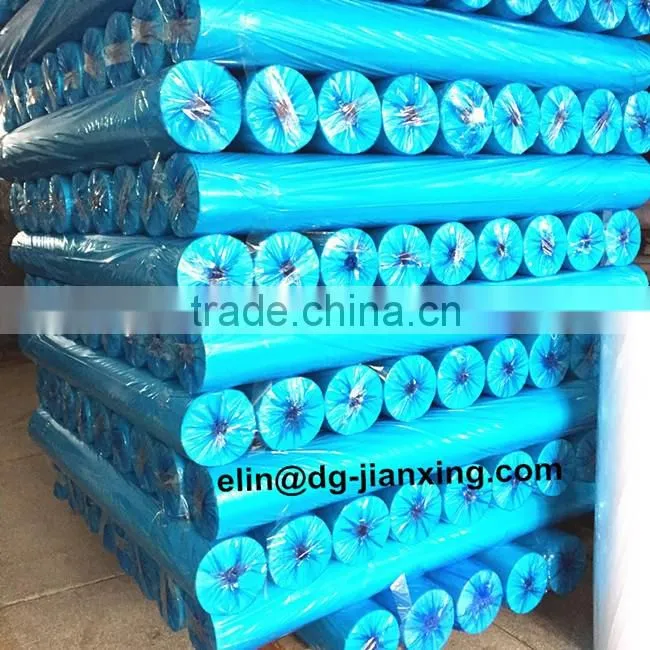 Adhesive one side tear away polyester fusible nonwoven gum stay interlining