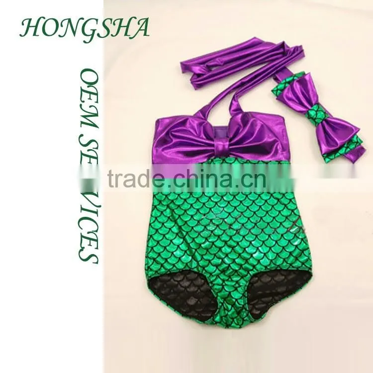 One Piece Mermaid Swimsuit for Girls Loveley Children Mermaid Swimsuit HSs7584