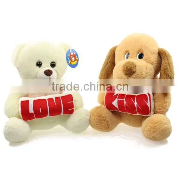 OEM custom logo stuffed cute cheap white teddy bear plush toys