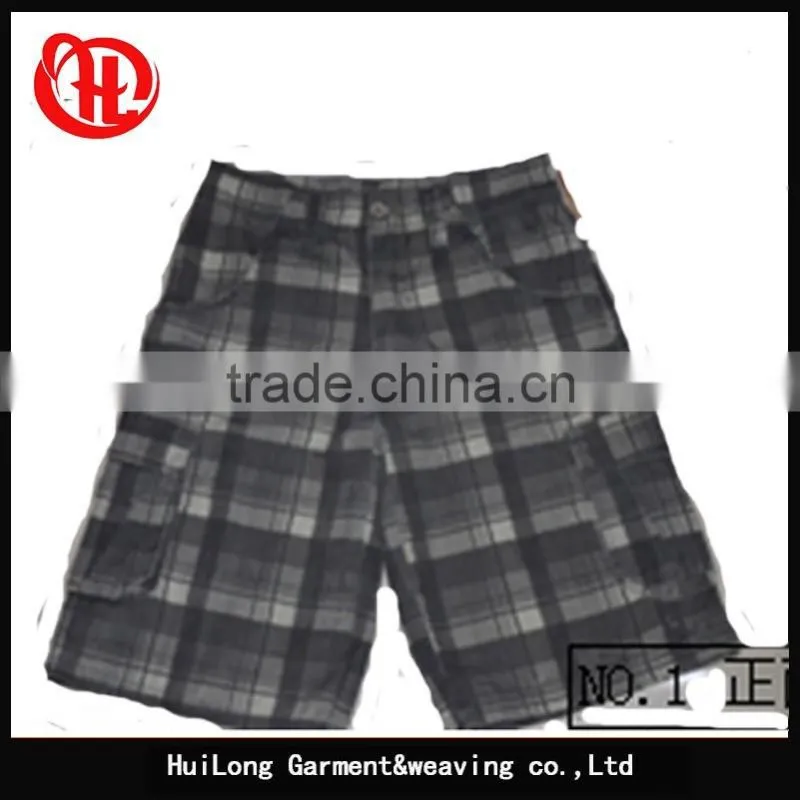 short pants cheap trousers bulk wholesale cargo mens plaid shorts