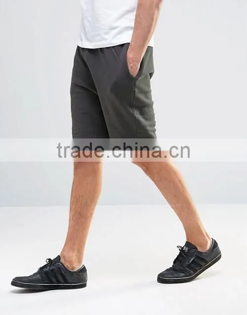 Fashion hip hop design summer grey french terry sweat shorts custom