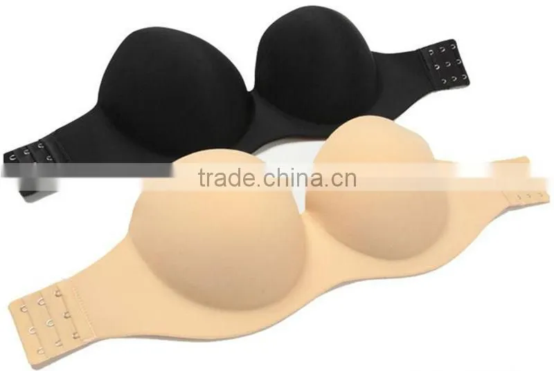 stylish sexy nude and black bra seamless bra