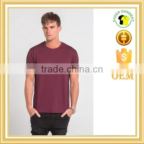 Curved bottom tri blend fitted t shirt,t shirt with your own logo