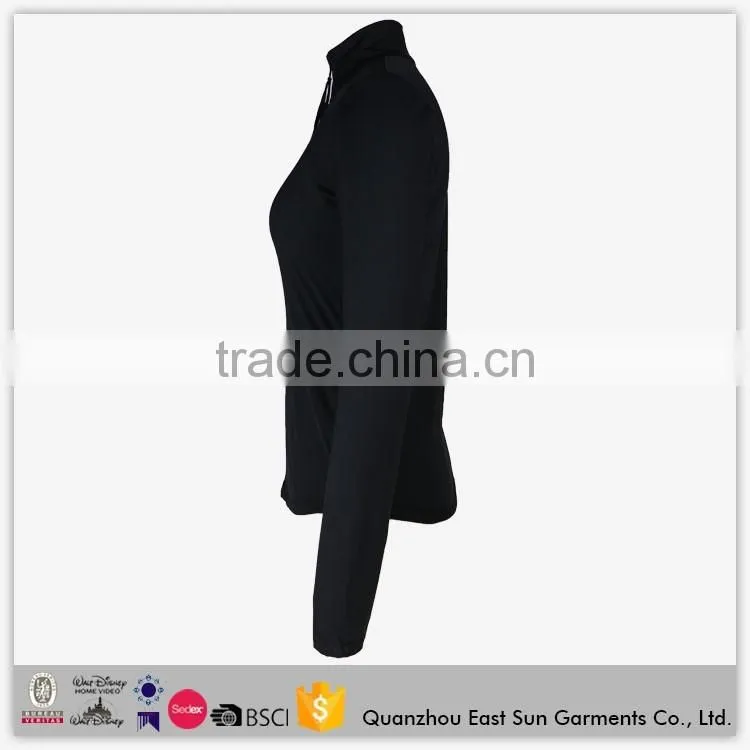 OEM Plain Black Classic Casual Clothes Wholesale Fitness Running Custom Made Softshell Jackets For Women