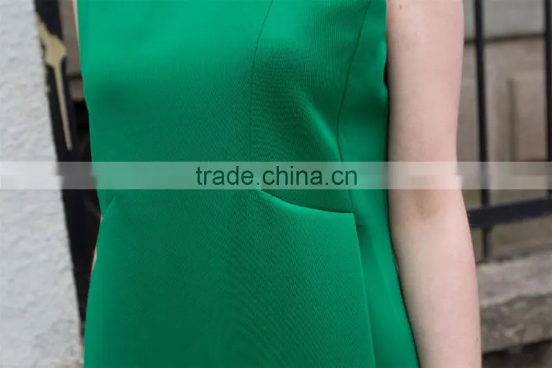 western style dress fahion ladies's slim fit summer knitting simple style sleeveless lovely dress