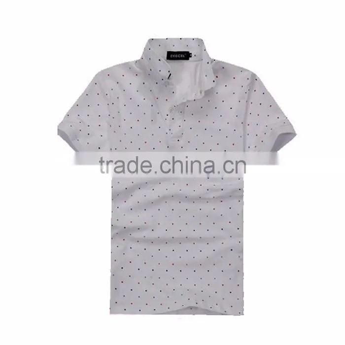 Hot sale plain white new design polo t shirt