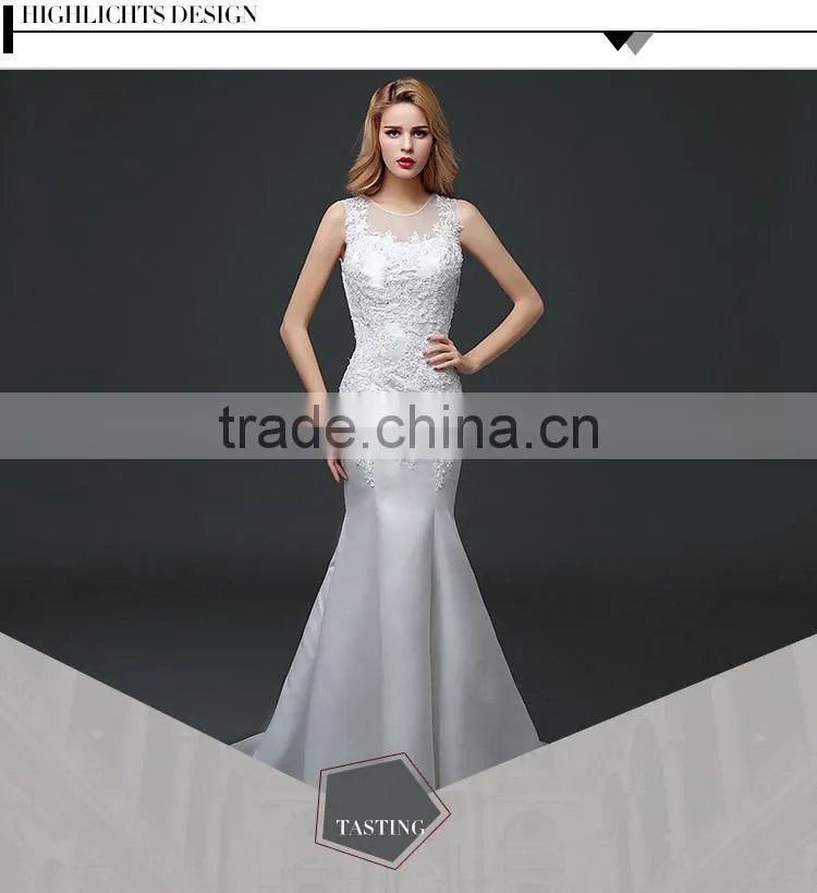Newest design Chinese Fishtail Mermaid Wedding Dress Fishtail Evening dress