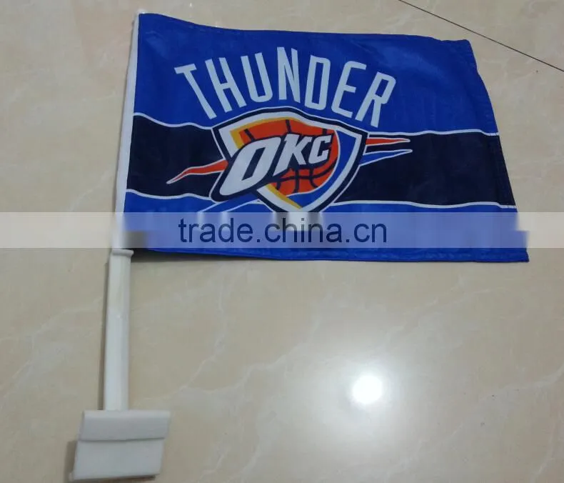 custom polyester car window flag