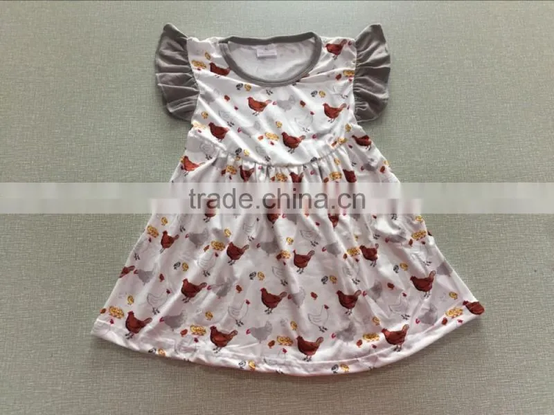 wholesale boutique clothing china girls printed baby dresses european style dresses