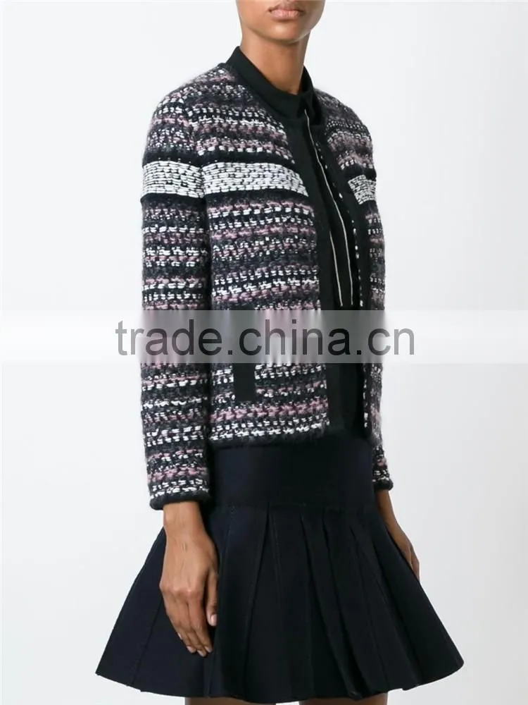 Made in China Cheap Price Short Cut Knitted Colorful Coat Abaya Dubai