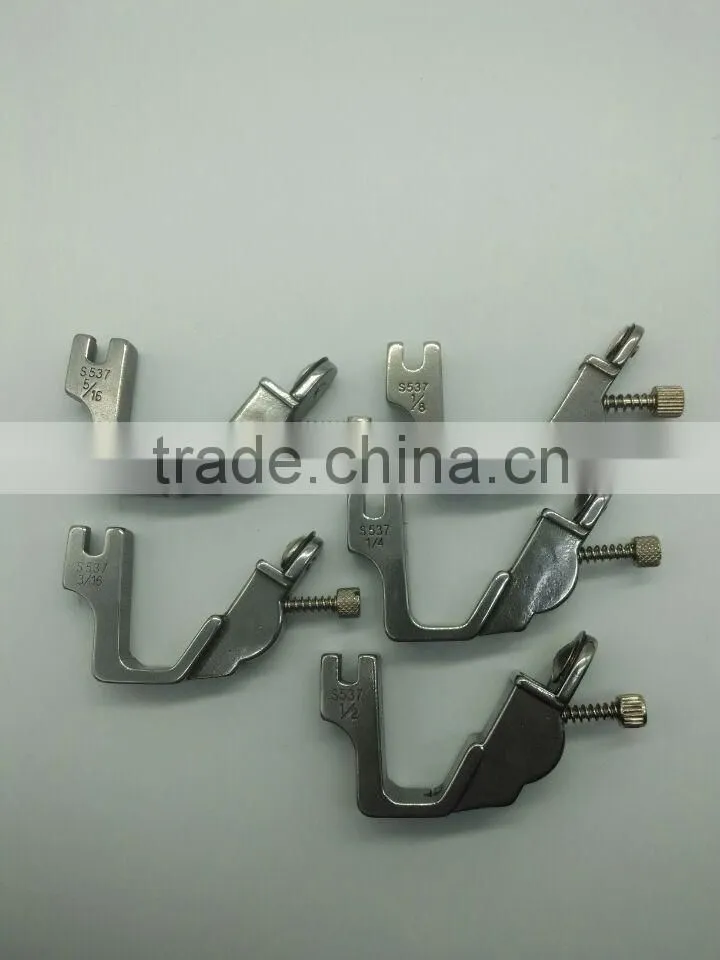 Industrial sewing machine full steel ELASTIC SHIRRING FOOT BROTHER Adjustable S537 1/2,S537 5/16,S537 1/4,S537 3/16,S537 1/8